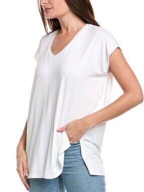 Eileen Fisher Boxy V-Neck Jersey Top